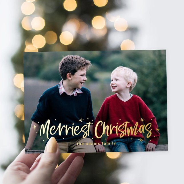 Carte de Noël véritable en feuille d'aluminium des (Créateur téléchargé)