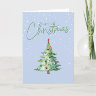 Carte de Noël verte