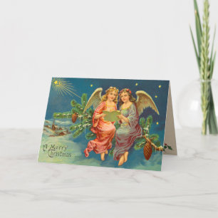 Carte de Noël Victorian Angel