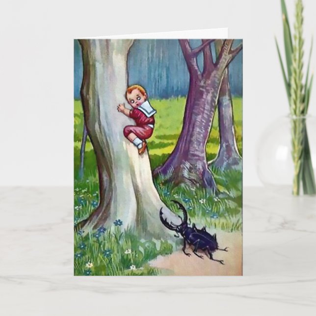 Carte de Noël Victorian Bug Attack (Devant)