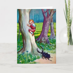 Carte de Noël Victorian Bug Attack