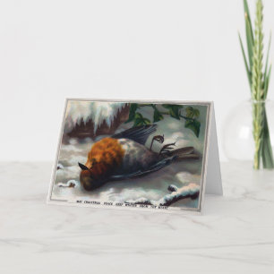Carte de Noël Victorian Dead Bird