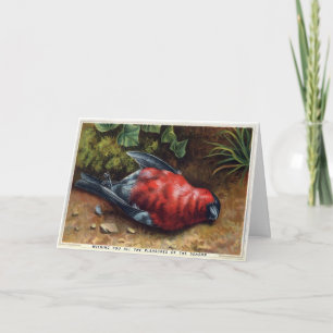 Carte de Noël Victorian Dead Bird