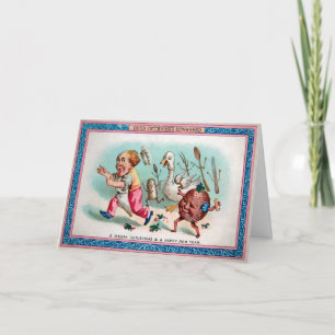 Carte de Noël Victorian Good Intentions