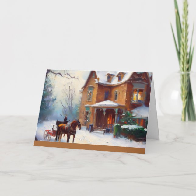 Carte de Noël victorienne (Devant)