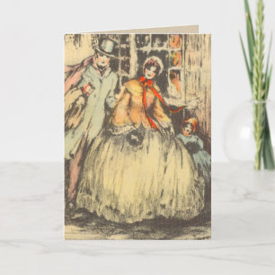 Carte de Noël victorienne