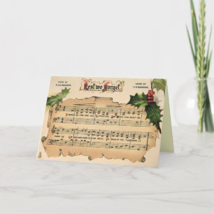 Carte de Noël victorienne