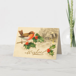 Carte de Noël victorienne