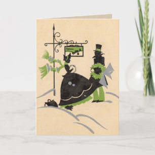 Carte de Noël victorienne