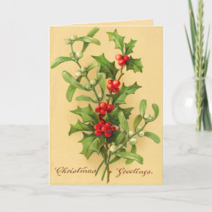 Carte de Noël victorienne