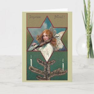 Carte de Noël victorienne de Joyeux Noël de