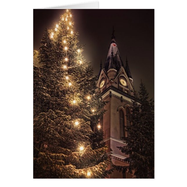 Carte de Noël victorienne d'église (Devant)