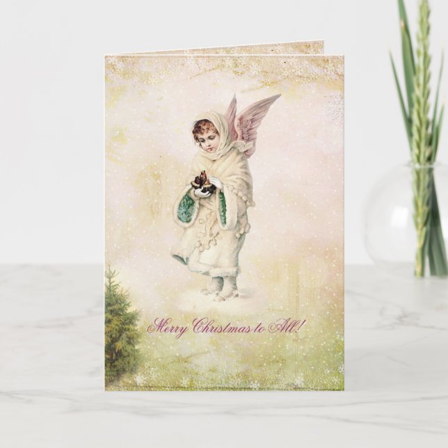 Carte de Noël victorienne Vintage (Devant)
