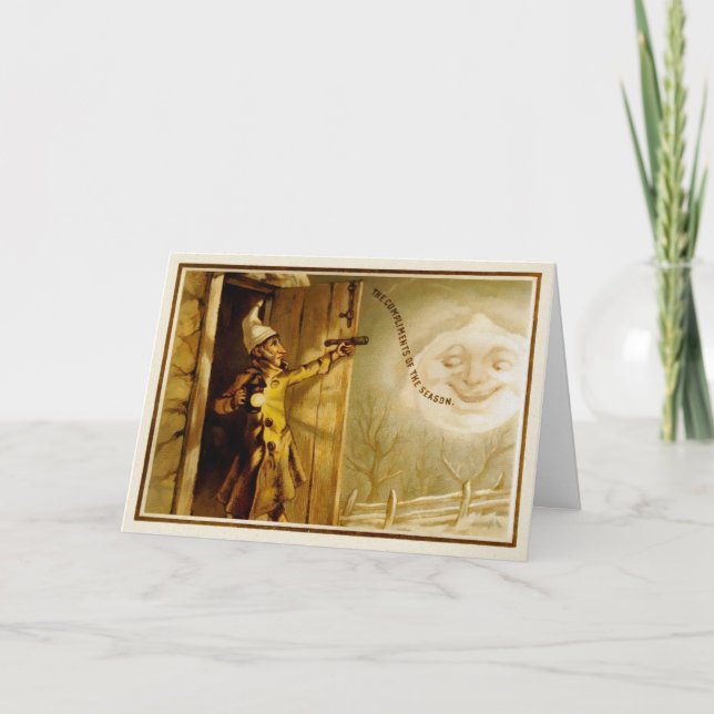 Carte de Noël victorienne vintage (Devant)