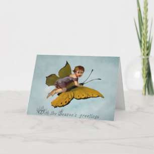 Carte de Noël victorienne Vintage