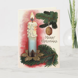 Carte de Noël victorienne vintage