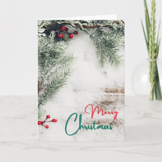 Carte de Noël - Vierge à l'intérieur - Ajouter un  (Devant)