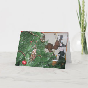 Carte de Noël "Village Firehall Sculptures"