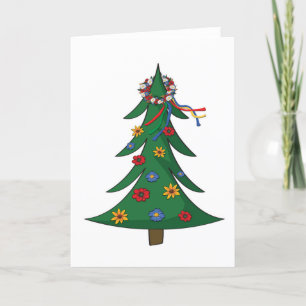 Carte de Noël - Vinok ukrainien