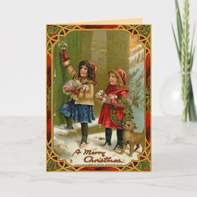 Carte de Noël Vintage (Devant)