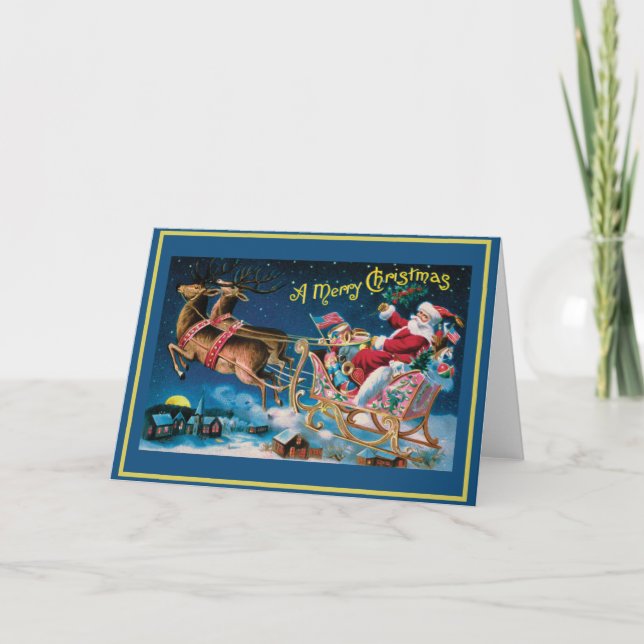 Carte de Noël vintage (Devant)