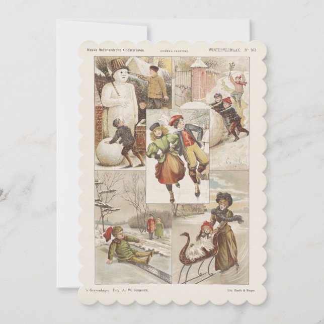 Carte de Noël vintage (Devant)