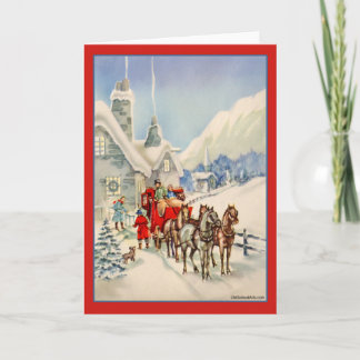 Carte de Noël Vintage