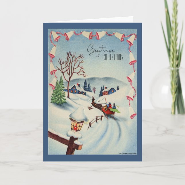 Carte de Noël Vintage (Devant)