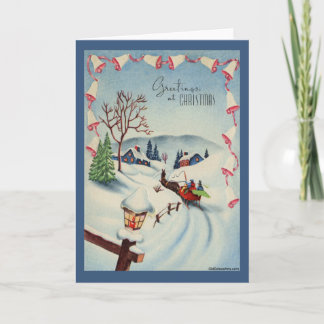 Carte de Noël Vintage