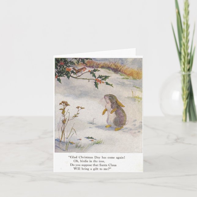 Carte de Noël vintage (Devant)