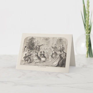 Carte de Noël vintage 1858 | Winslow Homer