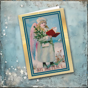 Carte de Noël Vintage Ange Hymal