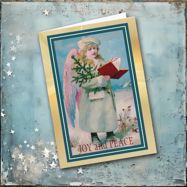 Carte de Noël Vintage Ange Hymal (Créateur téléchargé)