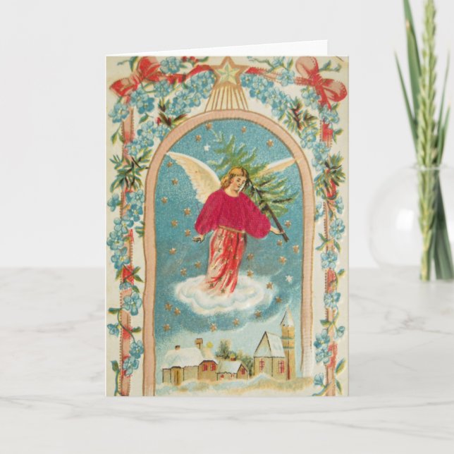 Carte de Noël Vintage | Angel (Devant)