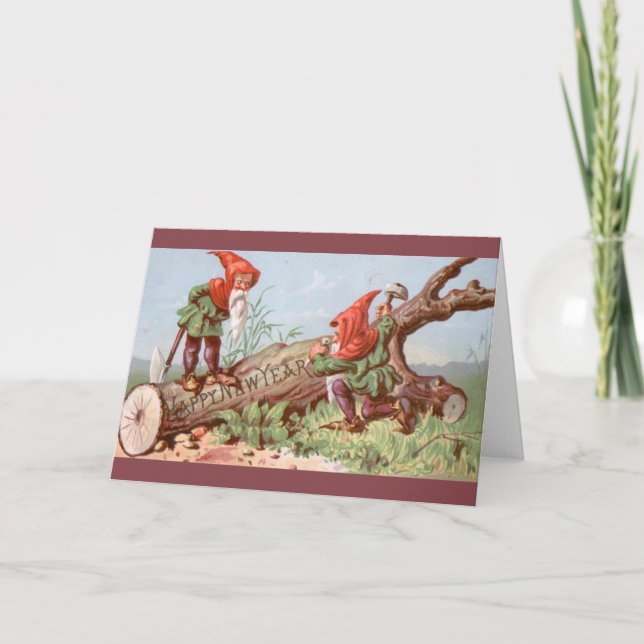 Carte de Noël vintage | Bonne année  (Devant)