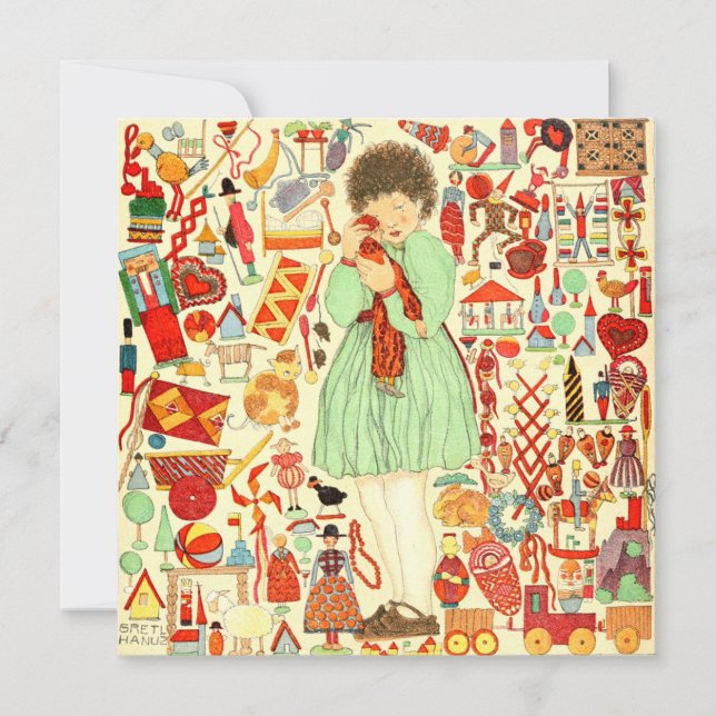 Carte de Noël Vintage | Cadeaux de Noël (Devant)