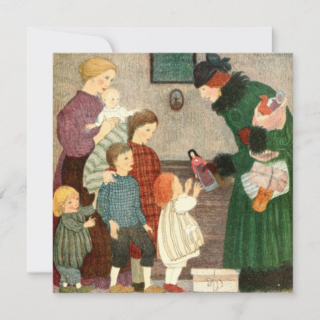 Carte de Noël Vintage | Christmas Spirit (Devant)