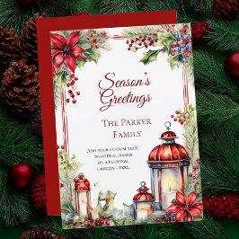 Carte de Noël vintage couleur d'aquarelle