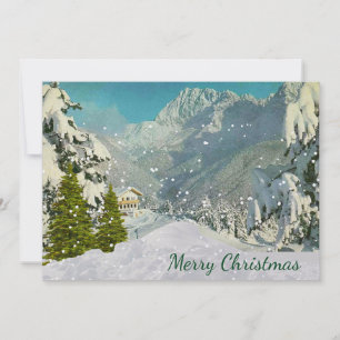Carte de Noël vintage de Suisse