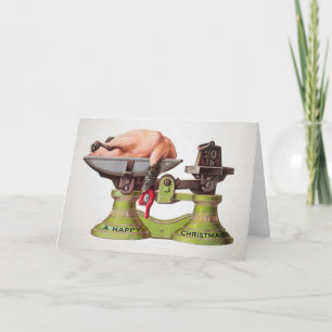 Carte de Noël vintage de Turquie victorienne