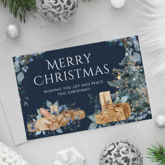 Carte de Noël Vintage : Des voeux de vacances inte