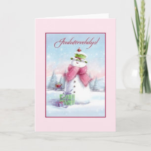 Carte de Noël vintage finlandaise Joulutervehdys