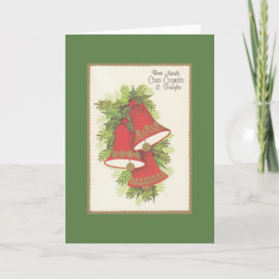 Carte de Noël vintage Frère Italien en droit