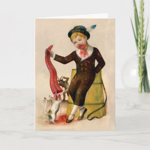 Carte de Noël vintage Krampus