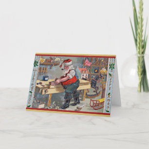 Carte de Noël vintage mettant en vedette le Père N