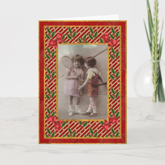 Carte de Noël vintage pour enfants (Devant)