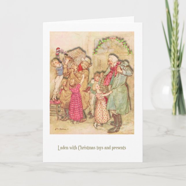 Carte de Noël Vintage Scrooge (Devant)