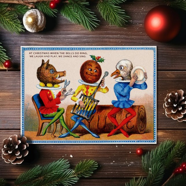 Carte de Noël vintage victorienne (Créateur téléchargé)