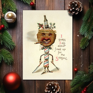 Carte de Noël vintage victorienne