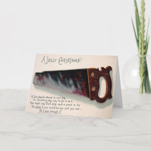 Carte de Noël vintage victorienne étrange